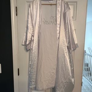 Satin bride robe
